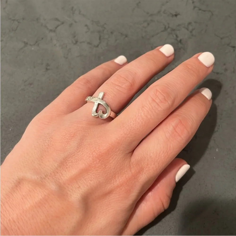 Tiffany & Co. Silver Paloma Picasso Heart Ring - Picture 10 of 10